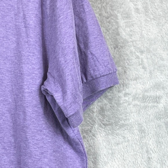 Polo Ralph Lauren Mens L Classic Fit Polo Purple Heather Green Pony Preppy Golf - Picture 4 of 11